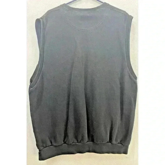 Dallas Stars Sweater Vest Black Antigua Brand 100% Cotton Sz L - Picture 4 of 7